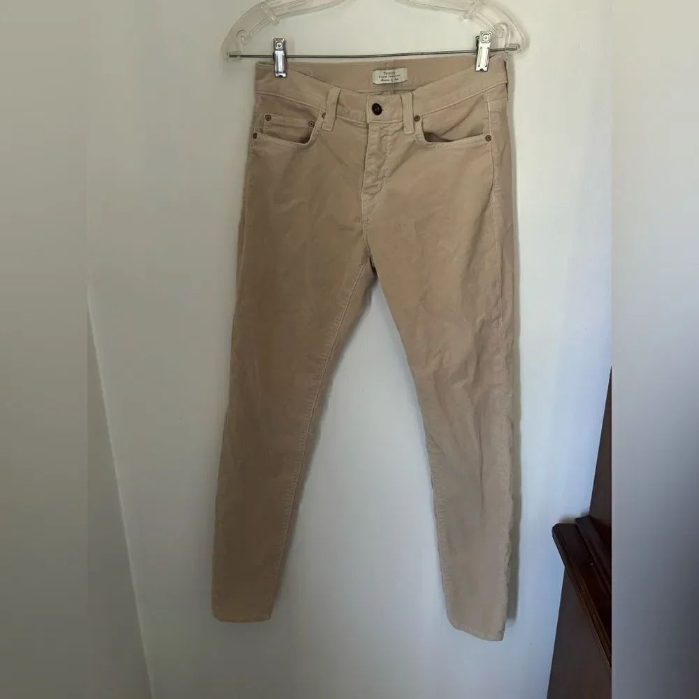 Principle Denim The Dreamer Corduroy Skinny Pants Size 27 Tan